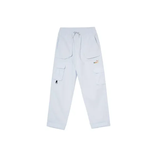 PUMA Suede X RIPNDIP Knitted Sports Pants Men's Ice Blue