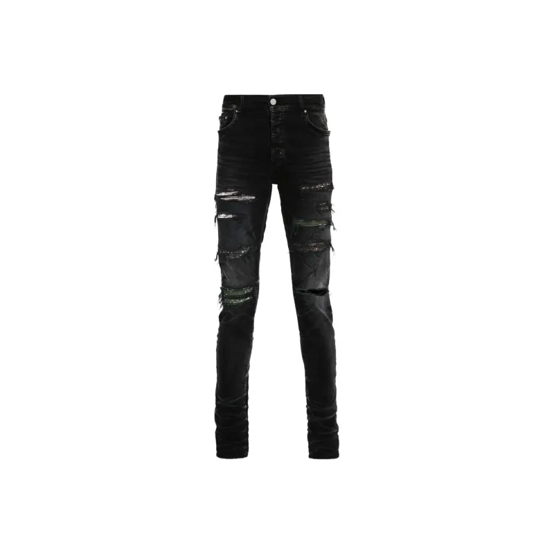 AMIRI Distressed Skinny Jeans-0