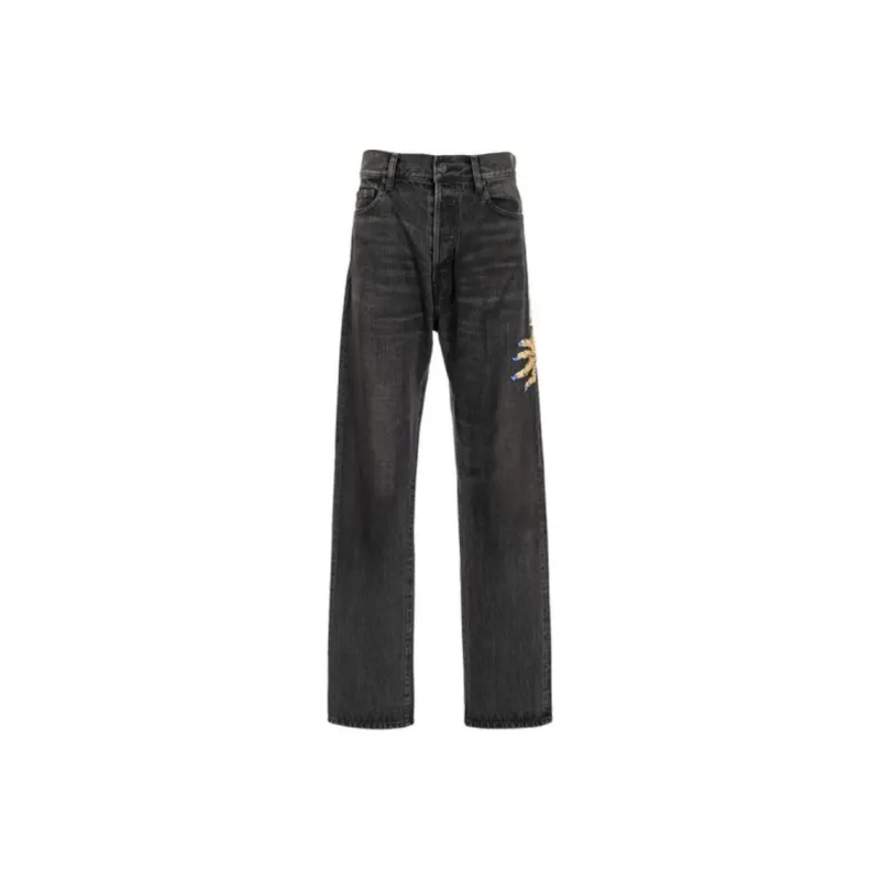 UNDERCOVER Embroidered Patch Jeans-0