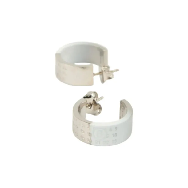 MM6 Maison Margiela Numbers motif Earrings-0