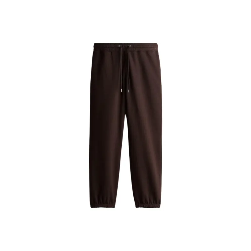 H&M Knitted Sweatpants Men's Dark Brown-0