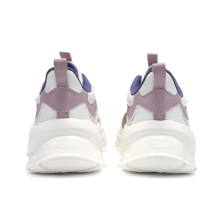 361° Cushioning, Breathable, Balanced Low Top Casual Shoes Women's Feather White Lilac Gray Purple-4