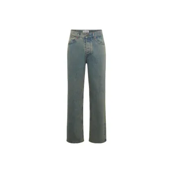 Marine Serre Moon Laser Denim Baggy Jeans