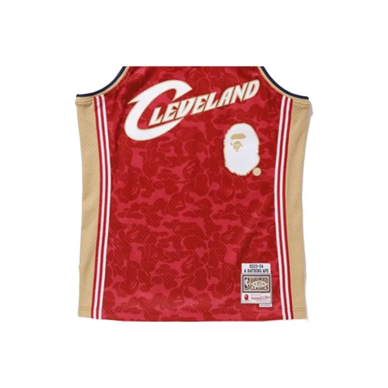 Bape X Mitchell & Ness Cavs Abc Basketball Swingman Jersey-2