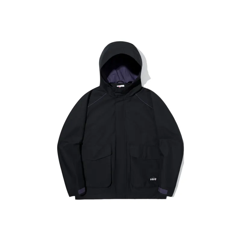 LiNing Trench Coat Unisex Black-0