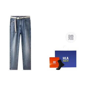 HLA Power Young Series Jeans Men's Blue Gray Denim Gradient