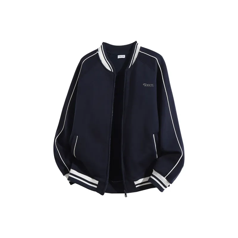 YOSICIL Baseball Jacket Unisex Light Heather Gray-4