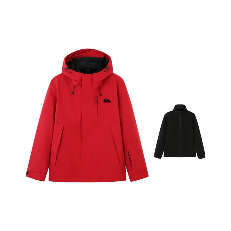 Quiksilver Hiking Cold-Resistant Rainproof Windbreaker Jacket Unisex-5