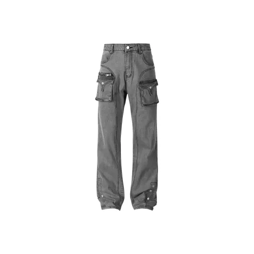 XINYINSU Cargo Pants Unisex Gray
