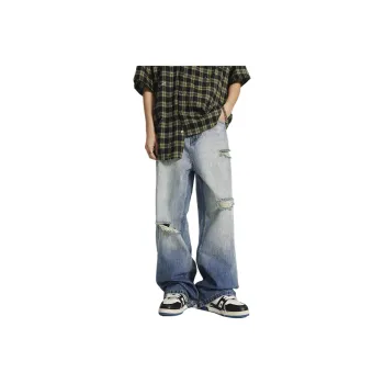 SONGS ALONG Jeans Men's Light Blue