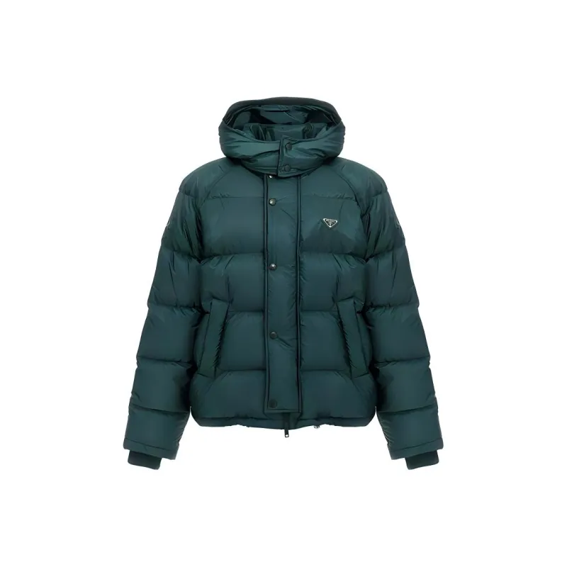 PRADA Triangle-Logo Padded Puffer Jacket-0