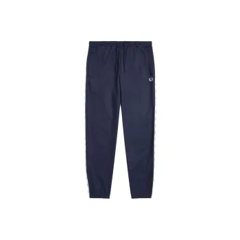 FRED PERRY Taped Track Pant Knitted Sports Pants Men's Dark Blue