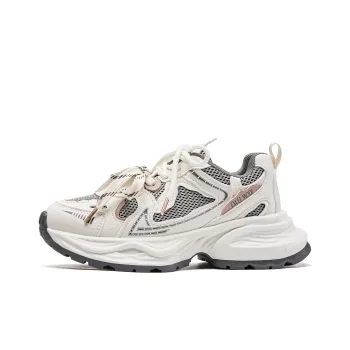 EXULL Q Slip Resistant, Breathable, Lightweight, Height Increasing Low Top Chunky Sneakers Women's