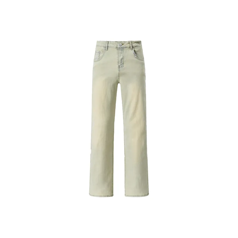 FAKE VINTAGE Jeans Unisex Yellow Mud-0