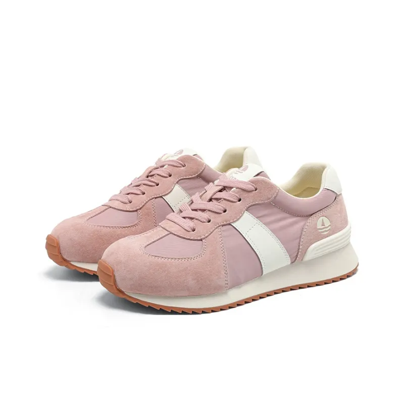 NAVIGARE Small Sailboat Height Increasing Low Top Casual Shoes Women's Pink-4