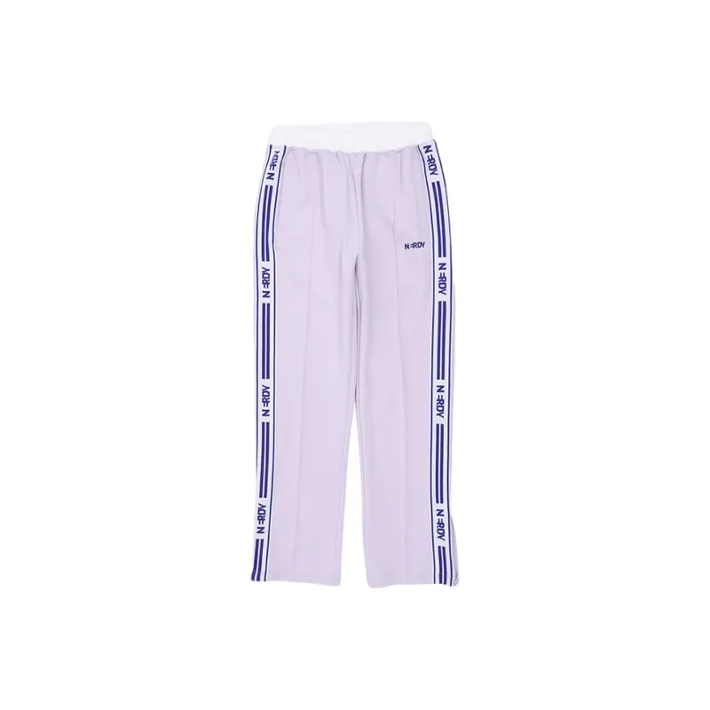 NERDY Knitted Sports Pants Unisex Light Purple-0