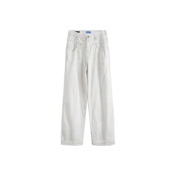 HELEH Jeans Unisex White With A Dirty Look