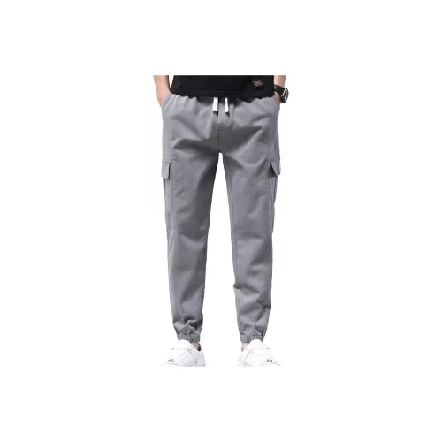 Tonlion Casual Pants Men's Medium Gray