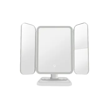 Sweet Pillow House LED Vanity Table With Lighted Three Sided Makeup Mirror