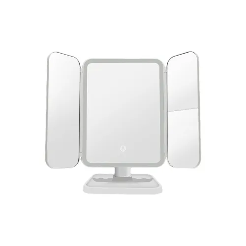 Sweet Pillow House LED Vanity Table With Lighted Three Sided Makeup Mirror