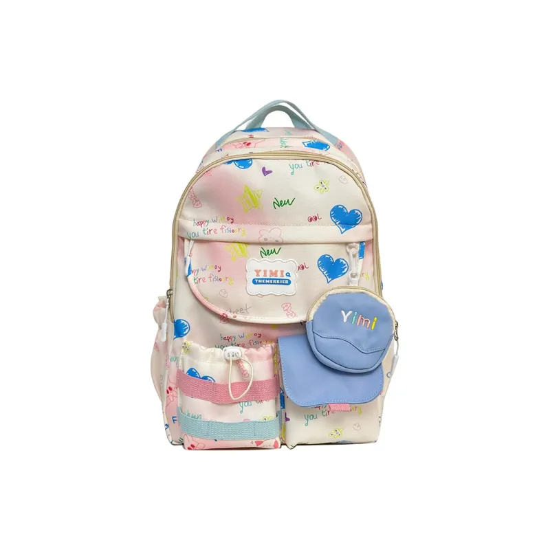 H YXIANG Polyester Backpack Regular Unisex Multicolor-3