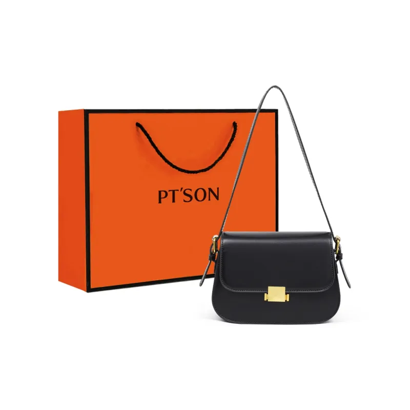 PT'SON Cow Leather Small Square Bag, Underarm Crossbody Bag, Shoulder Bag Regular Women's Multicolor-8