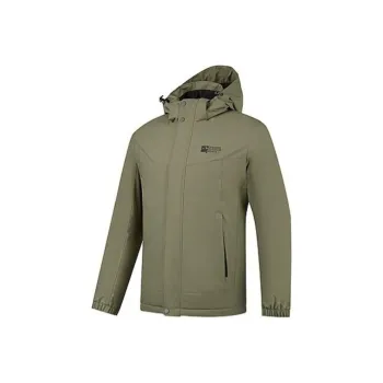 QIAODAN Trench Coat Men's Glass Wide Green