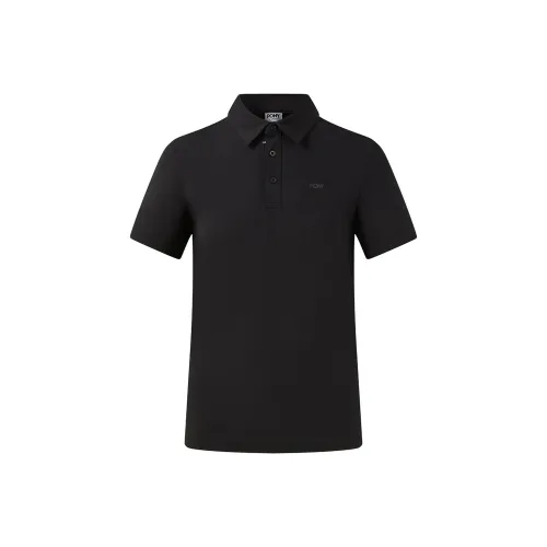 Pony Polo Shirts Unisex Black
