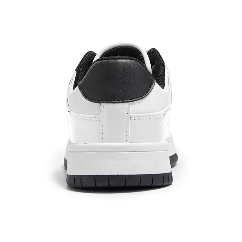 La Chapelle Wear-Resistant Height Increasing Low-Top Skateboard Shoes Women's White Black-5