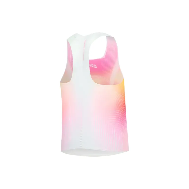 QIAODAN Feiying Sport Vests Women's Neon Pink/Bright Yellow/Jordan White Print-1