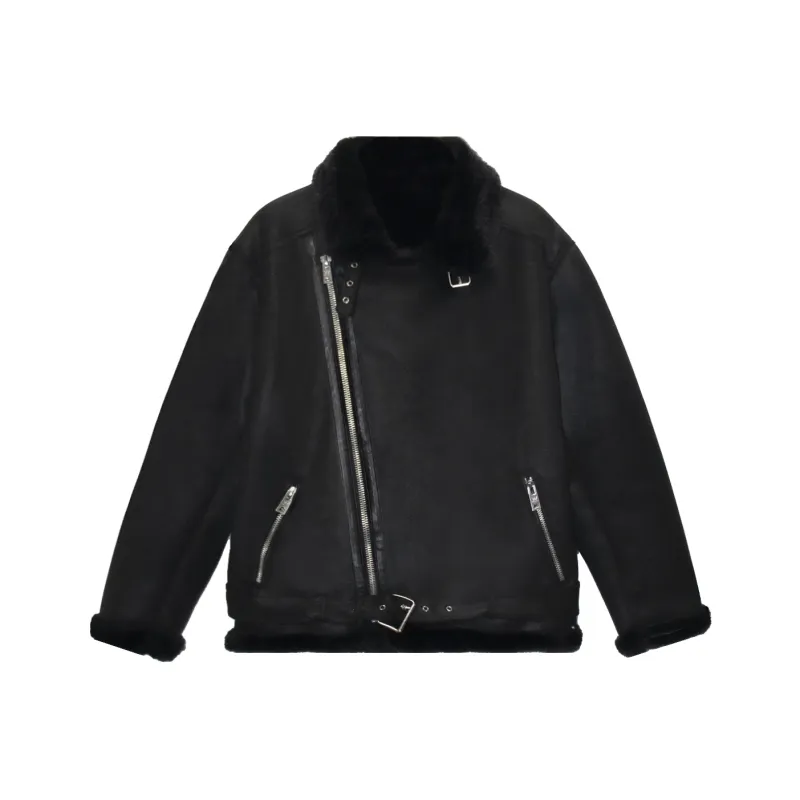 WILD LEADER Leather Jacket Unisex-5