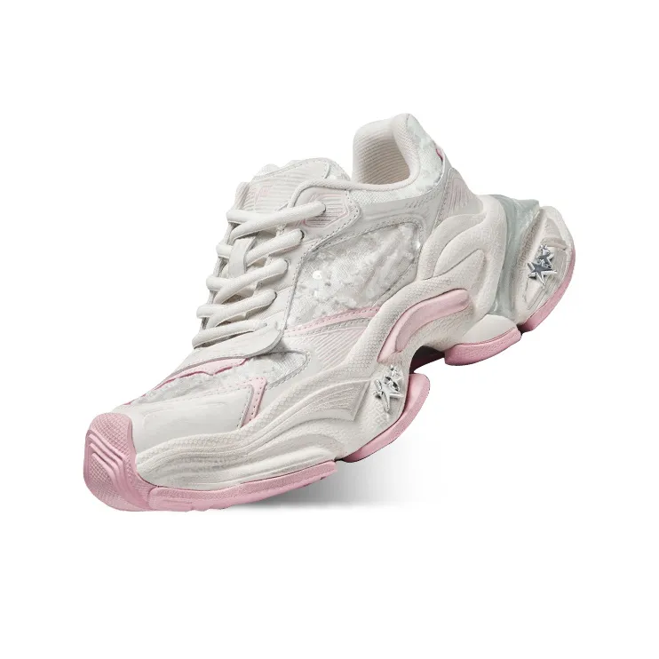 CHERYKALLY Star Pulse Slip Resistant, Abrasion Resistant, Breathable, Height Increasing Low Top Chunky Sneakers Women's-11