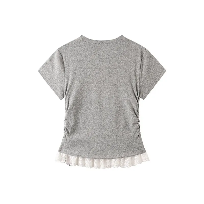 ABCMININ Set in Sleeve T Shirt Women's-3