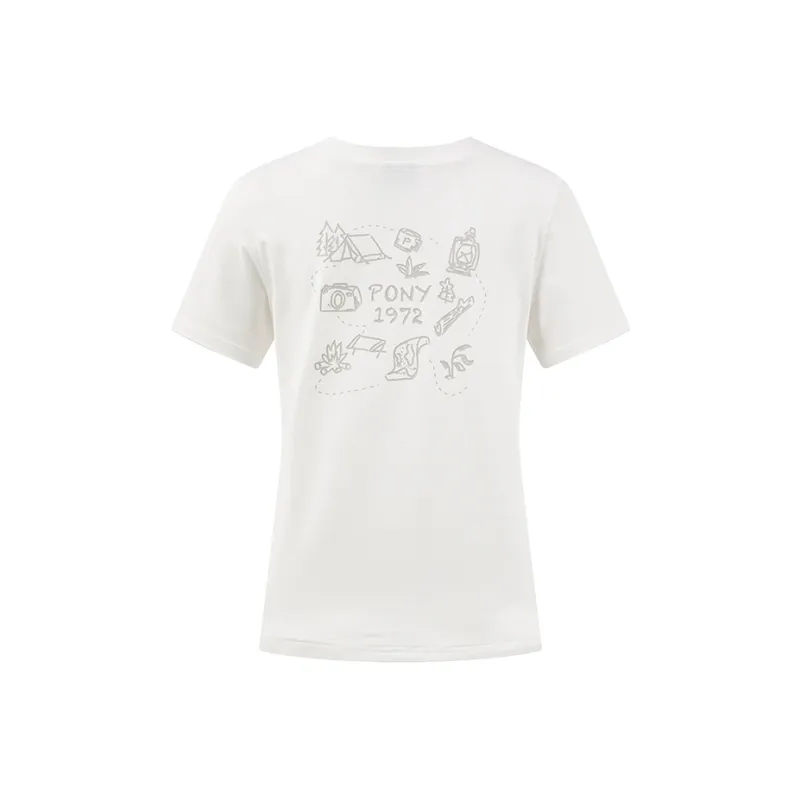 Pony T Shirts Women's White-1
