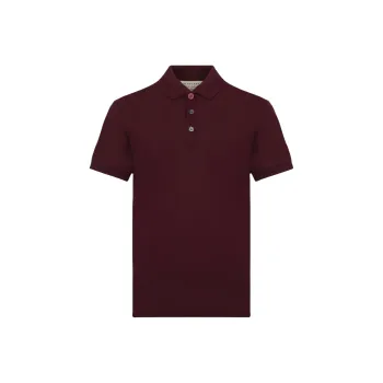 Burberry Polo Shirt Men's Burgundy