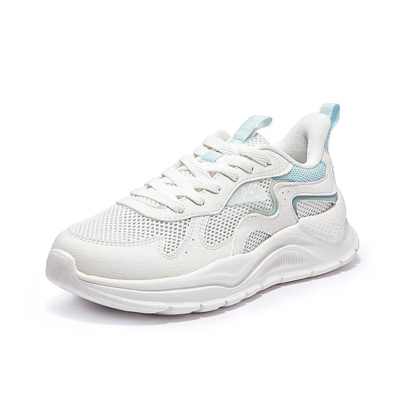 361° Abrasion Resistant Breathable Balance Low Top Casual Shoes Women's Feather White Sheer Blue-2