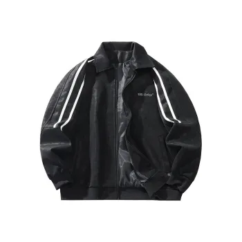 YOSICIL Leather Jacket Unisex Black