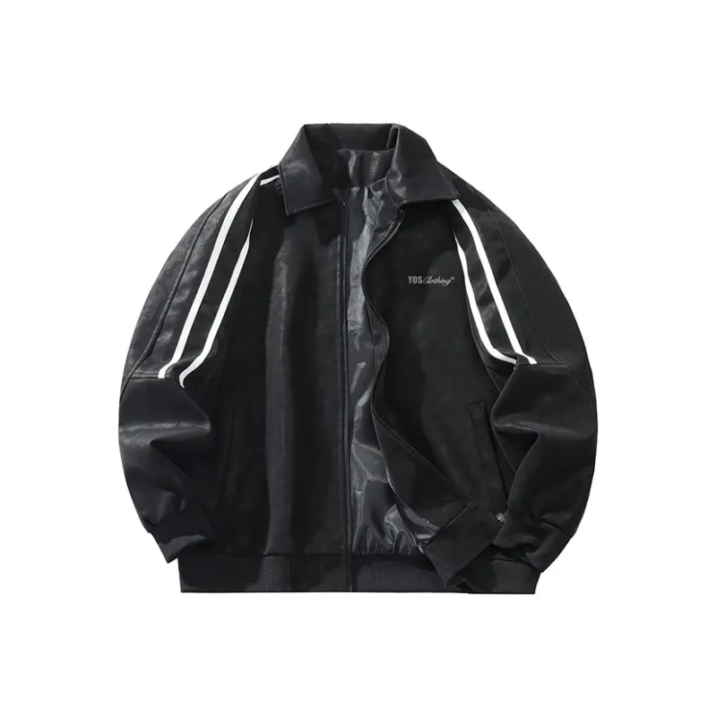 YOSICIL Leather Jacket Unisex Black-0