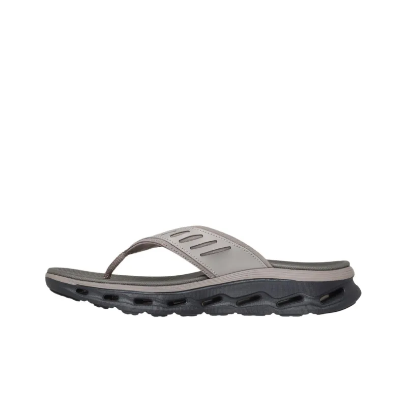 Skechers GO WALK Flip Flops Men's Dark Taupe Umber-2