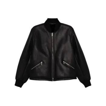 Ferragamo Leather Bomber Jacket