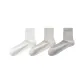 [3 Pack/10A Antibacterial Mulberry Silk]White+White Gray+Light Gray