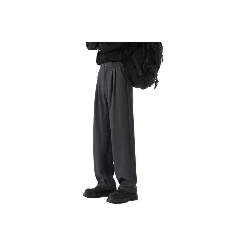 NEAR HERE Casual Pants Unisex Coffee-6