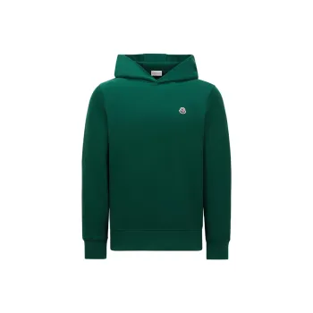 Moncler Logo Patch Long Sleeved Hoodie