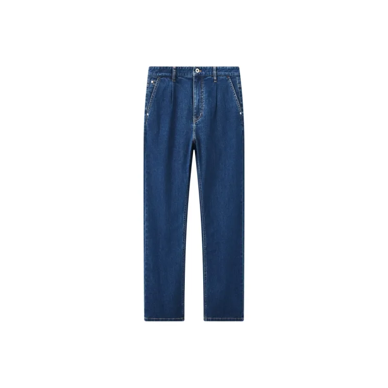 Jiumuwang Men's Pants Expert Jeans Men's Denim Blue-0