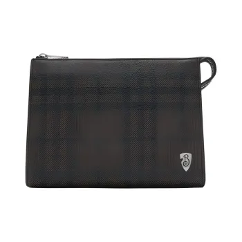 Burberry Calfskin Clutch Men's Slate