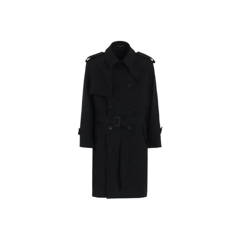 Yohji Yamamoto Y's For Men FW24 Trench Coat Men's Black-0
