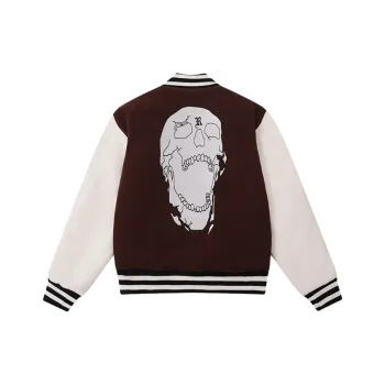Revenge Baseball Jacket Unisex Coffee