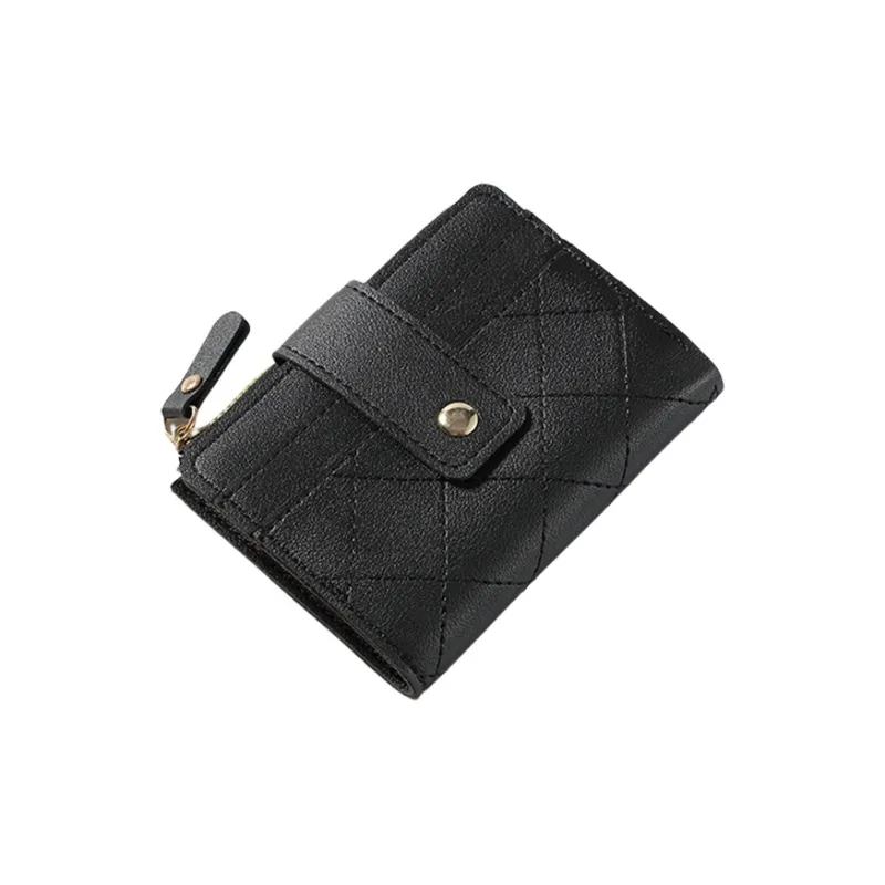 REDOO PVC Polyvinyl Chloride Wallet Women's Pink/Black-4