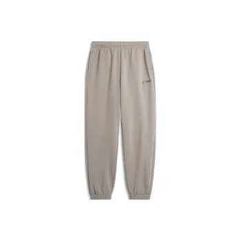 LiNing Sports Life Collection Knitted Sweatpants Men's Pomegranate Skin Yellow C
