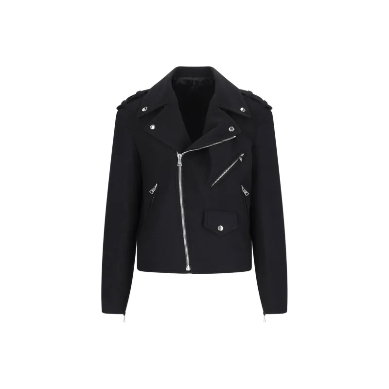 BALMAIN Zipped Detailed Biker Jacket-0